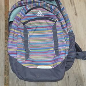 Adidas Multicolor Striped Backpack
